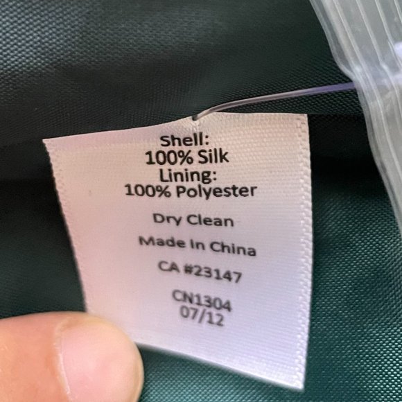 BNWT Talbots Silk Beaded Green Formal Tank Top Size 6 - Picture 6 of 8